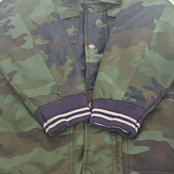 Crewcuts Green and Brown Puffer Jacket with Hood - Picture 16 of 16